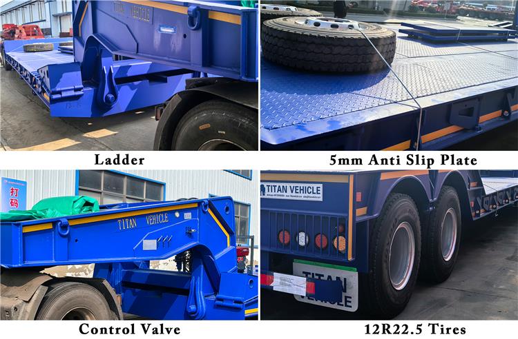 2 Line 4 Axle 120 Ton Detachable Gooseneck Lowboy Trailer for Sale In Nigeria