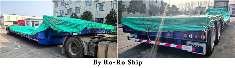 2 Line 4 Axle 120 Ton Detachable Gooseneck Lowboy Trailer for Sale In Nigeria