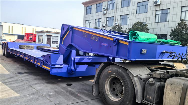 2 Line 4 Axle 120 Ton Detachable Gooseneck Lowboy Trailer for Sale In Nigeria