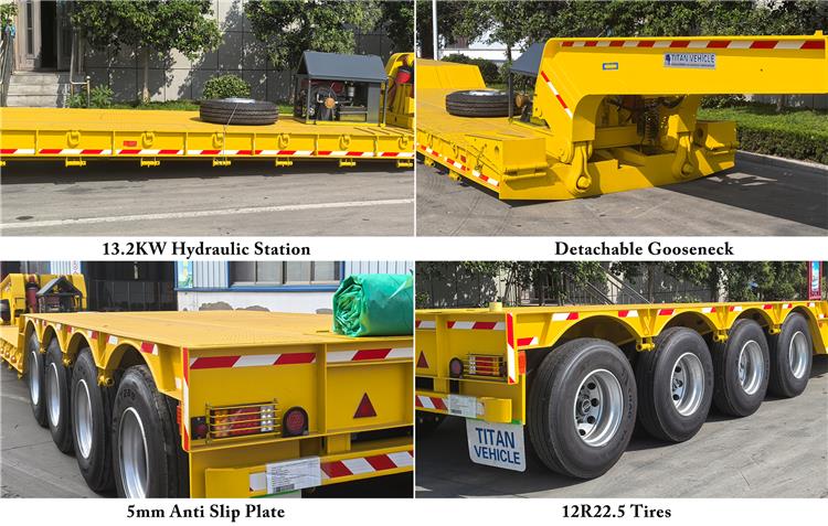 4 Axle 120 Ton Lowboy Trailer for Sale Near Me In Nigeria Lagos