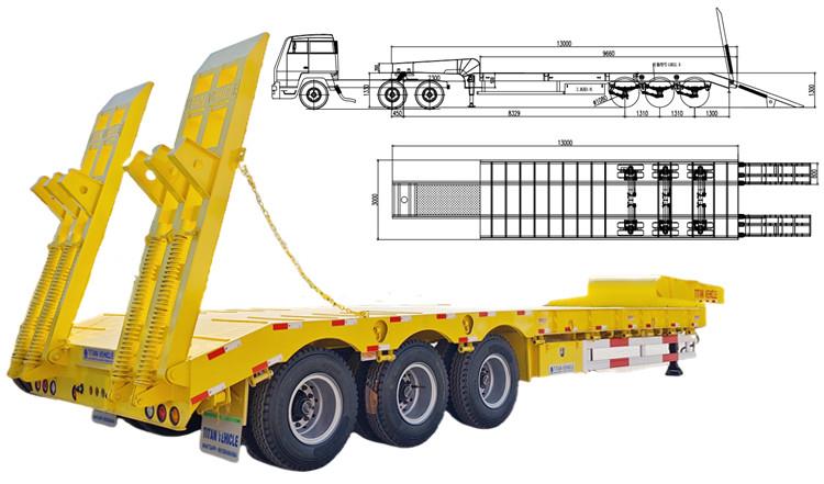 3 Axle Semi Low Loader Truck Trailer for Sale in Nigeria
