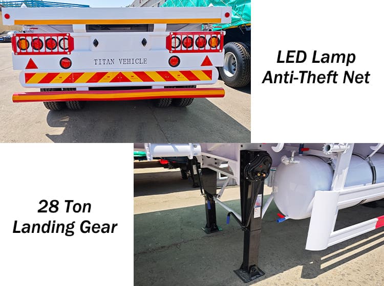China New 20 40 Ft/Foot Flatbed Trailer Price for Sale Near Me in Nigeria | Flat Deck Trailer
