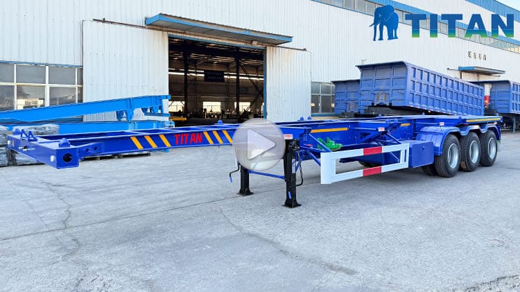 40Ft Skeleton Semi Trailer for Sale in Nigeria | 3 / Tri Axle Chassis Container Skeletal Trailer