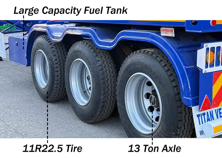 40Ft Skeleton Semi Trailer for Sale in Nigeria | 3 / Tri Axle Chassis Container Skeletal Trailer