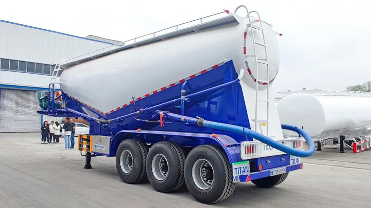 Cement Silo Trailer | Bulk Cement Transport Powder Tanker Truck Trailer for Sale in Nigeria