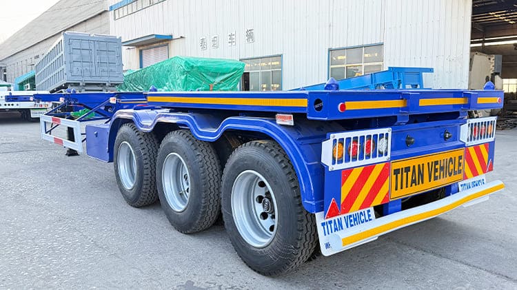 40Ft Skeleton Semi Trailer for Sale in Nigeria | 3 / Tri Axle Chassis Container Skeletal Trailer