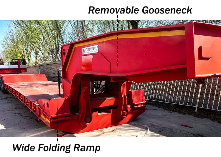 Hydraulic Detachable Gooseneck Lowboy Trailers for Sale in Nigeria