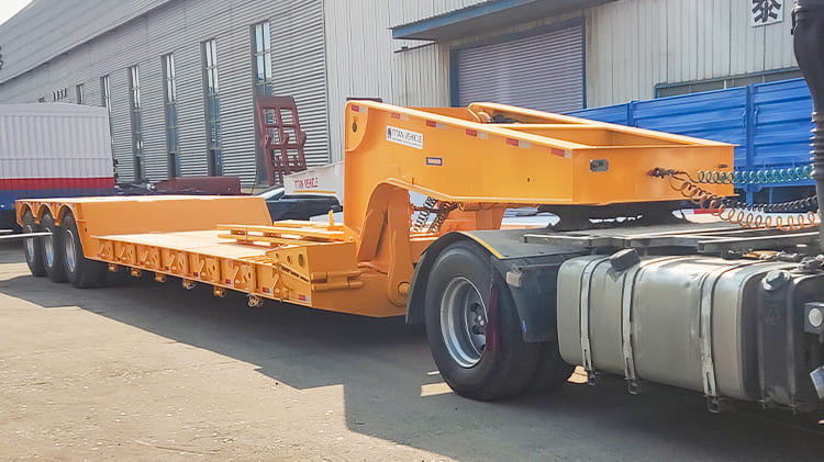 Lowboy Truck Semi Trailer for Sale in Nigeria | Detach Gooseneck Trailer