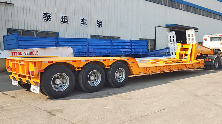 Lowboy Truck Semi Trailer for Sale in Nigeria | Detach Gooseneck Trailer