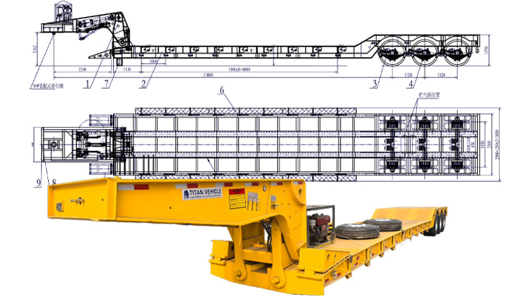 RGN Removable Gooseneck Trailer for Sale in Nigeria