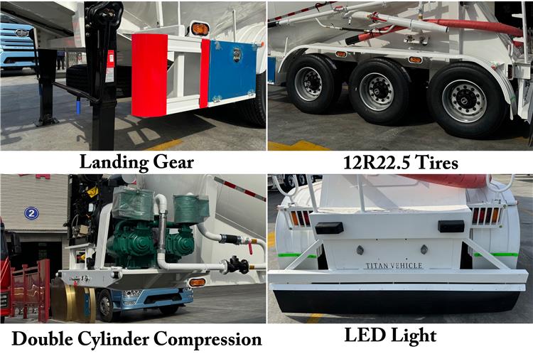 3 Axle 30CBM Pneumatic Dry Bulk Cement Tanker Trailer for Sale In Nigeria Lagos
