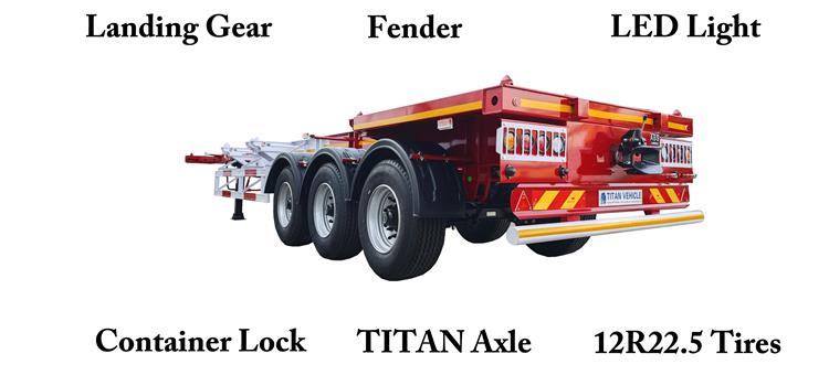 40ft/foot Container Chassis Trailer for Sale In Nigeria Lagos