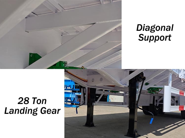 2 Axle Flatbed Drop Side Trailer for Sale in Nigeria