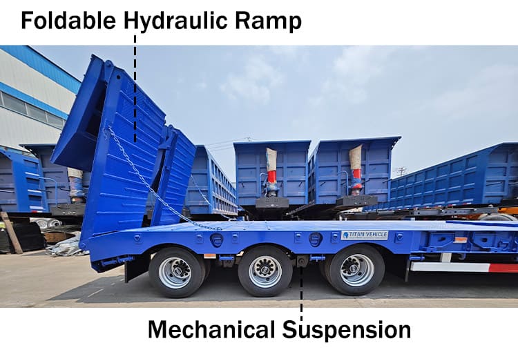 Hydraulic 3 Axle Low Bed Trailer for Sale in Nigeria