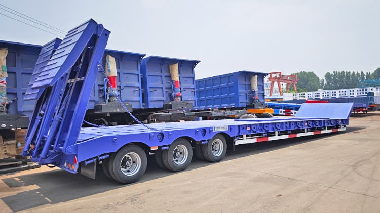 Hydraulic 3 Axle Low Bed Trailer for Sale in Nigeria