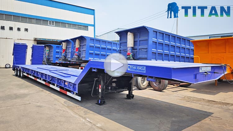 Hydraulic 3 Axle Low Bed Trailer for Sale in Nigeria