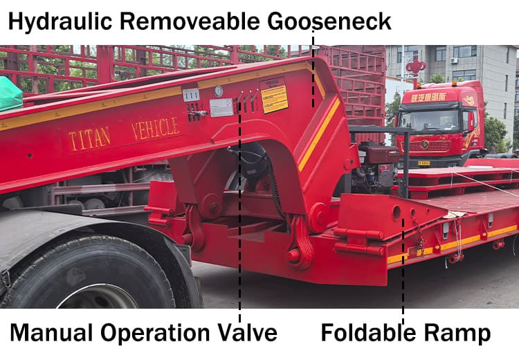 Detachable Gooseneck Lowboy Trailers for Sale in Nigeria