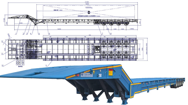 Hydraulic Folding Gooseneck Trailer for Sale in Nigeria