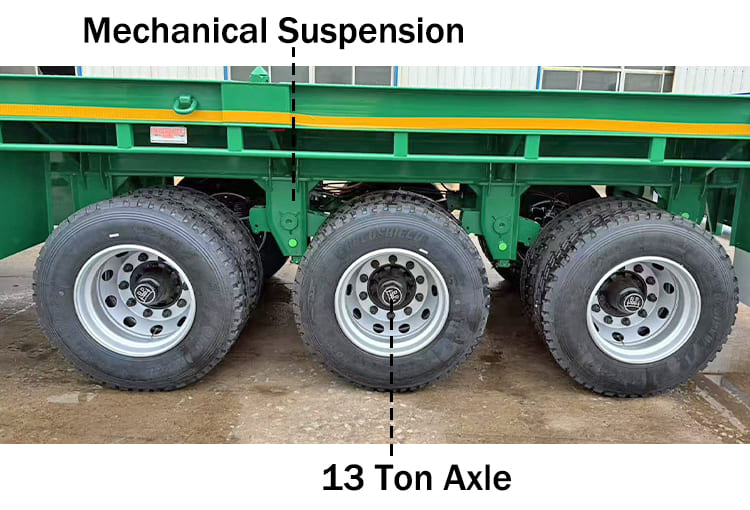 40Ft Flatbed Semi Trailer with 3 Axles for Sale in Nigeria