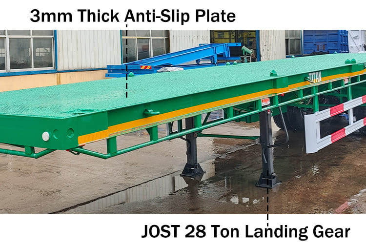 40Ft Flatbed Semi Trailer with 3 Axles for Sale in Nigeria