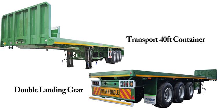 Triple Axle Flat Bed Trailer Price for Sale In Nigeria Lagos