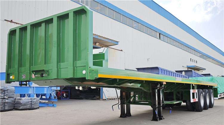 Triple Axle Flat Bed Trailer Price for Sale In Nigeria Lagos