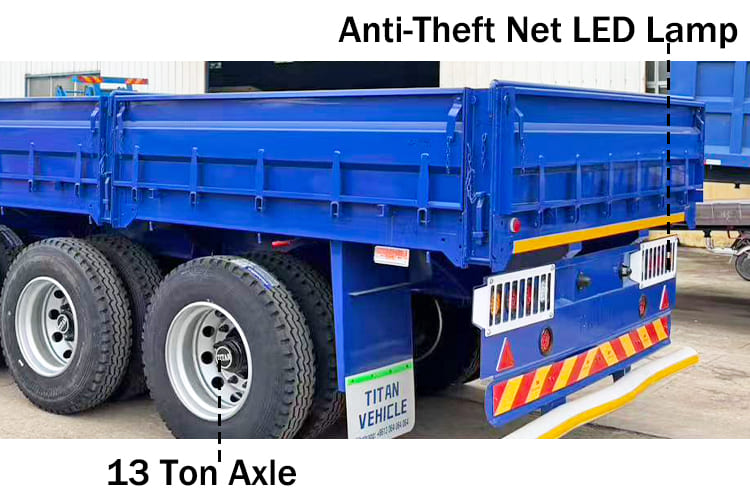 3 Axle Drop Side Trailer for Sale in Nigeria