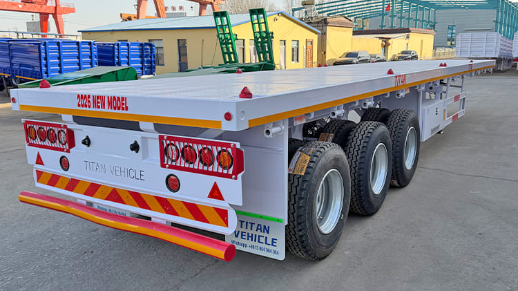 2026 New 3 Axle 40 Ft Flatbed Semi Trailer for Sale in Nigeria