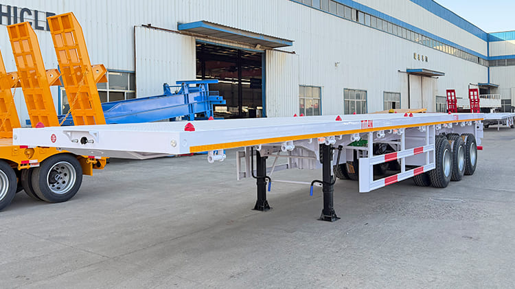 2026 New 3 Axle 40 Ft Flatbed Semi Trailer for Sale in Nigeria