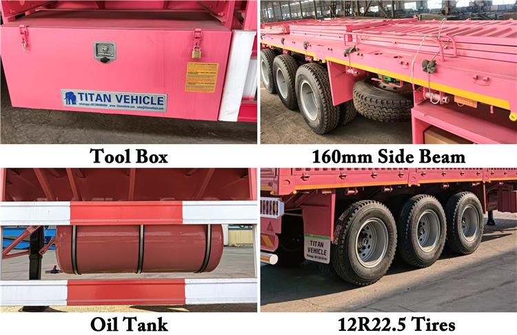 60 Ton Fence Cargo Trailer for Sale Price In Nigeria Lagos