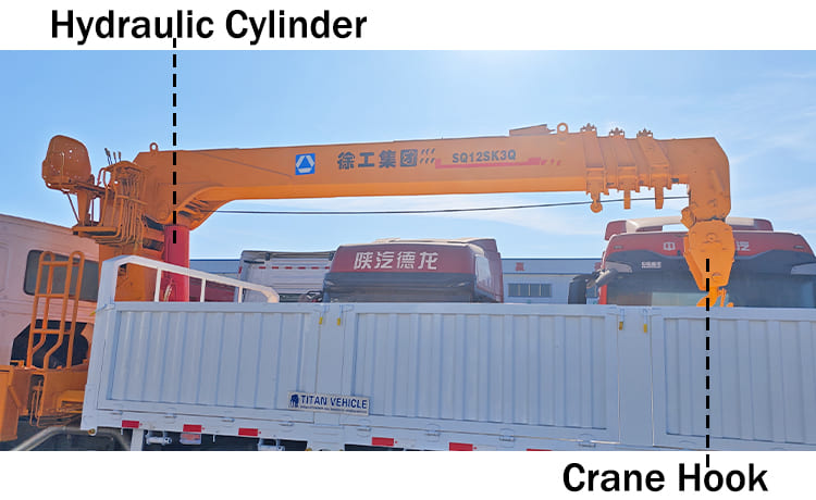 Truck Mounted Crane with Hydraulic Boom for Sale in Nigeria