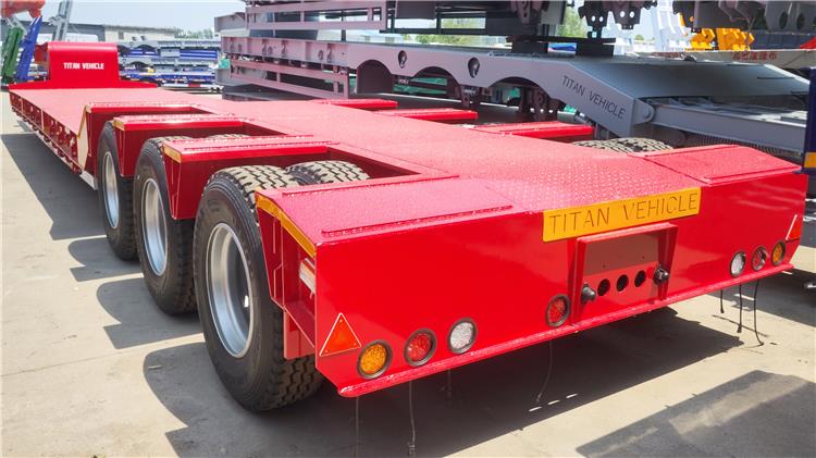3 Axle 80 Ton Low Bed Truck Trailer for Sale In Nigeria Lagos