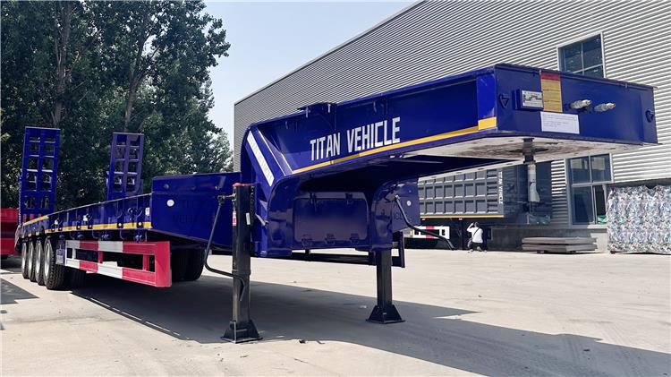 4 Axle 100 Ton Low Bed Truck Trailer for Sale In Nigeria Lagos