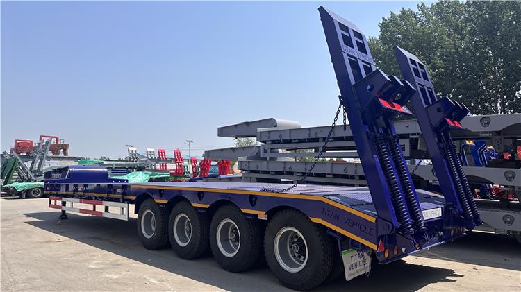 4 Axle 100 Ton Low Bed Truck Trailer for Sale In Nigeria Lagos