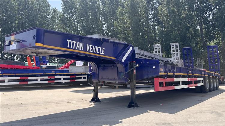 4 Axle 100 Ton Low Bed Truck Trailer for Sale In Nigeria Lagos