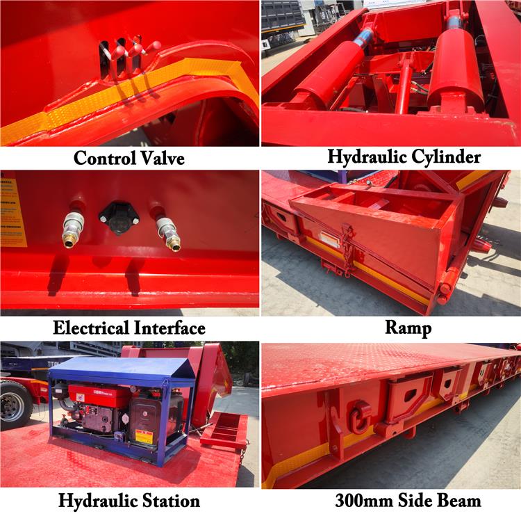 2 Axle 80 Ton Detachable Gooseneck Trailer for Sale In Nigeria Lagos