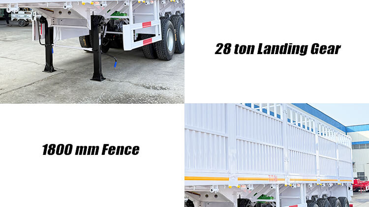 4 Axle Livestock Fence Semi Trailer for Sale in Nigeria