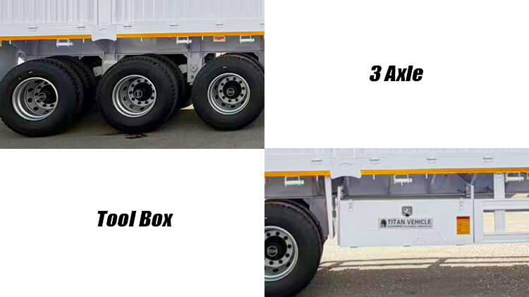 3 Axle Fence Cargo Semi Trailer for Sale in Nigeria