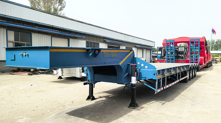 4 Axle Extendable Semi Lowbed Trailer for Sale in Nigeria