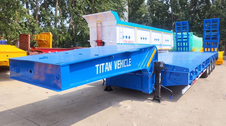 4 Axle 100 Ton Low Bed Trailer Price in Nigeria Lagos
