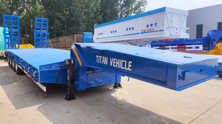 4 Axle 100 Ton Low Bed Trailer Price in Nigeria Lagos
