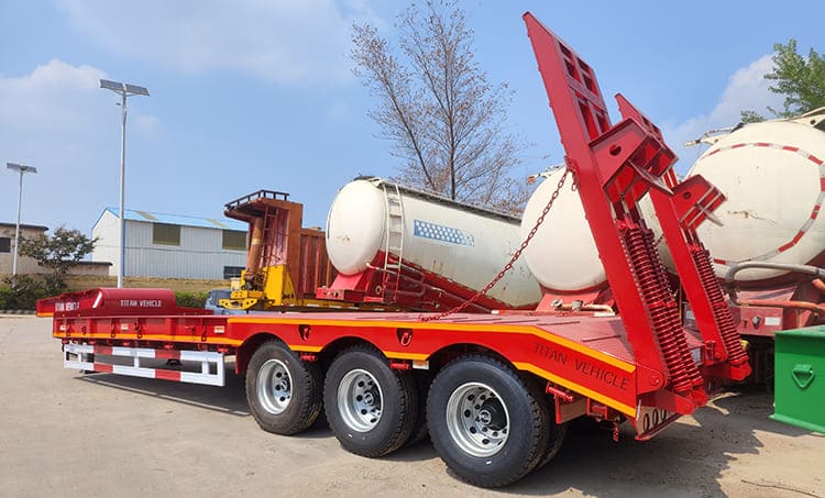 TITAN Low Bed Semi Trailer for Sale in Nigeria - 3 Axle 60 Ton