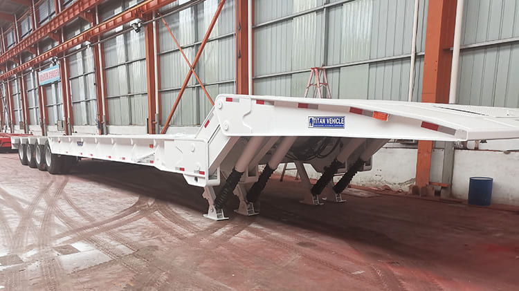 TITAN 4 Axle Folding Gooseneck Trailer for Sale in Nigeria