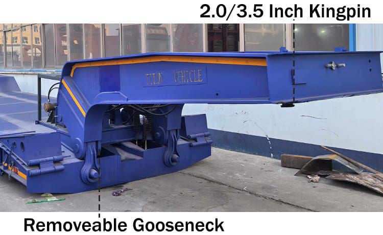 80 Ton Detachable Lowboy Gooseneck Trailer for Sale in Nigeria