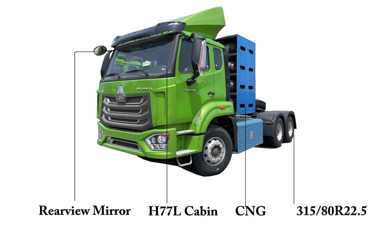 Howo NX 6x4 2160L CNG Tractor Truck for Sale In Nigeria