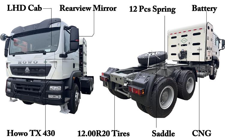 Howo CNG TX 430 Truck Head for Sale In Nigeria Lagos