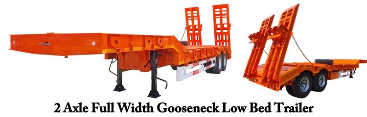 IPI 2 Axle Full Width Gooseneck Low Bed Trailer for Sale In Nigeria Lagos