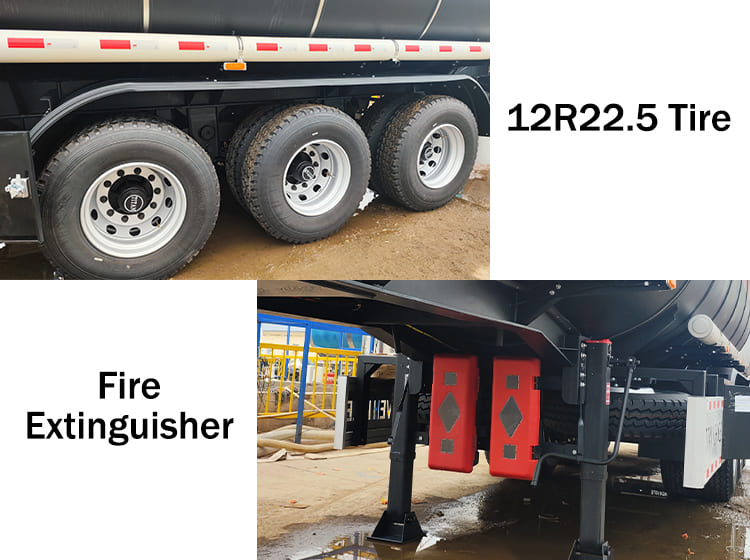 3 Axle Hot Oil Asphalt Tanker Trailer for Sale in Nigeria