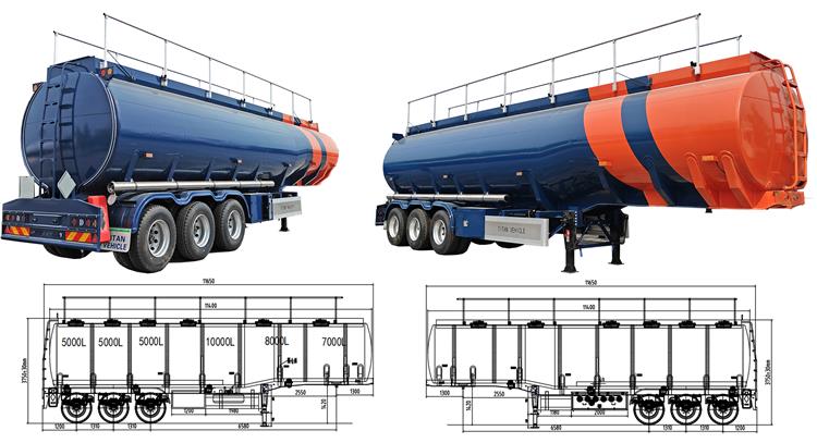 IPI 40000 Liters Fuel Tanker Trailer for Sale In Nigeria Lagos - IPI Group