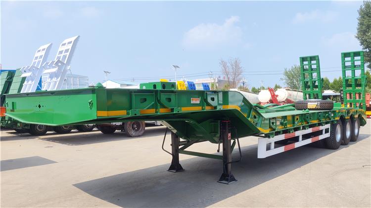 3 Axle 60 Ton Full Width Gooseneck Low Bed Trailer for Sale In Nigeria Lagos